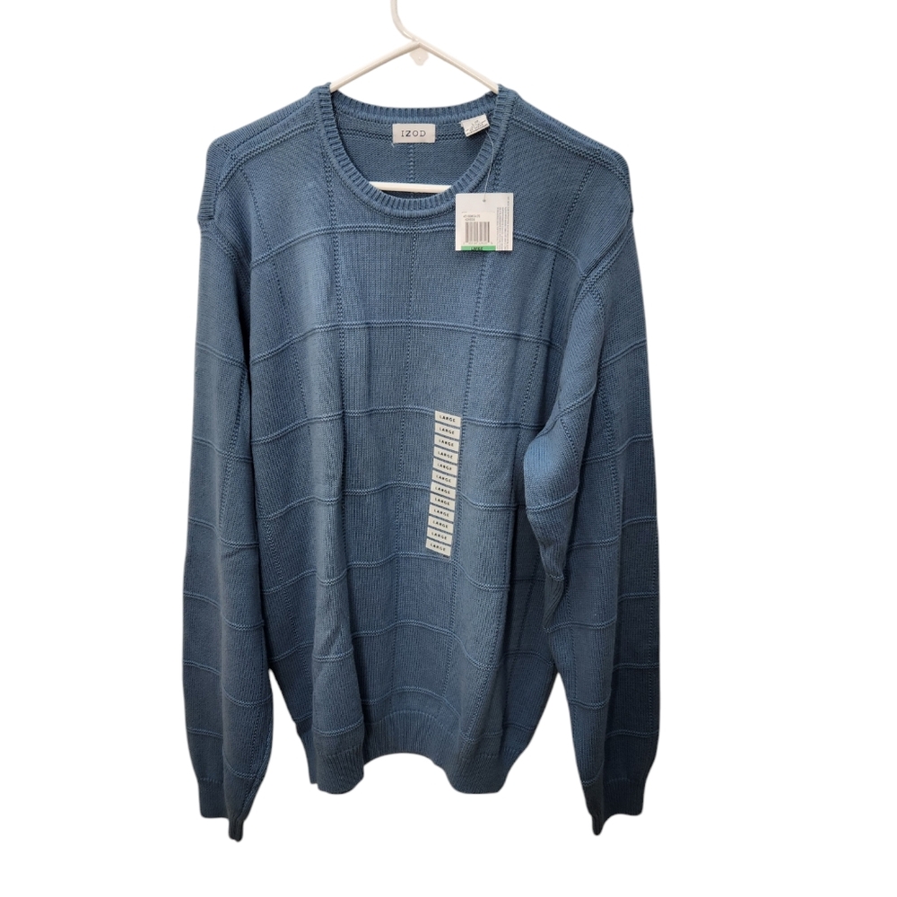 NWT Men's IZOD Blue Sweater Size Large